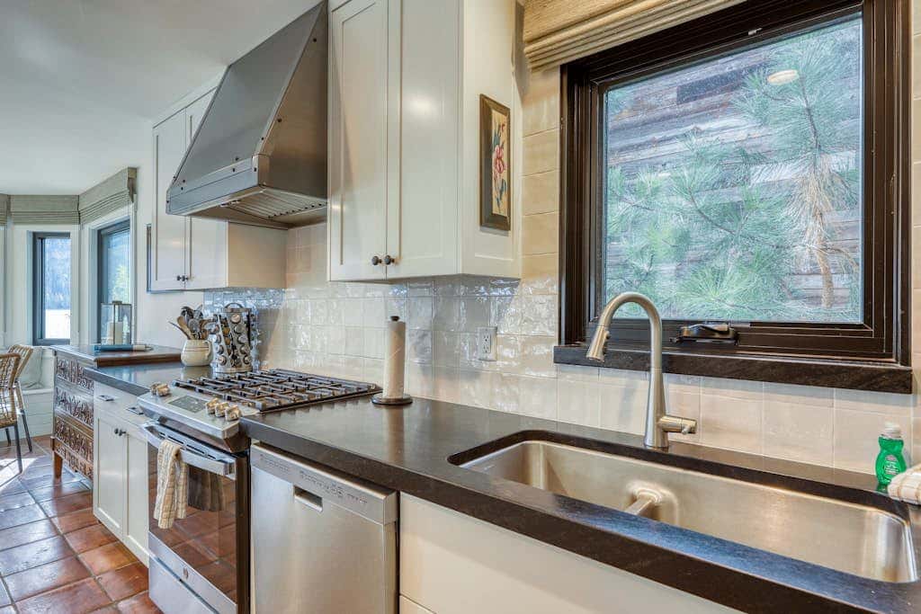 Dog-friendly lakefront home with fast WiFi, private dock, & 180-degree views