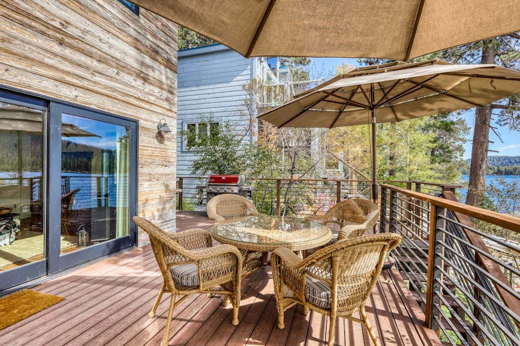 Dog-friendly lakefront home with fast WiFi, private dock, & 180-degree views