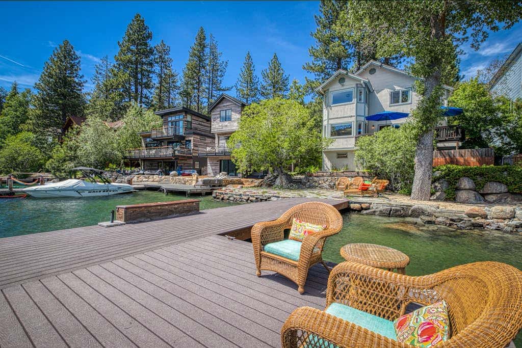 Dog-friendly lakefront home with fast WiFi, private dock, & 180-degree views