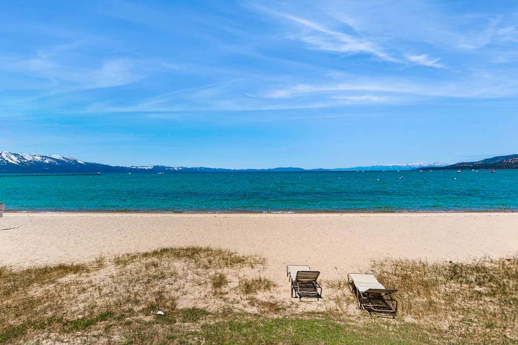 Lake Front Condo, steps from the beach with beautiful view of Lake Tahoe