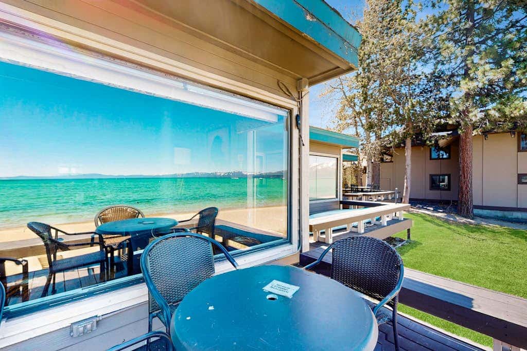 Lake Front Condo, steps from the beach with beautiful view of Lake Tahoe