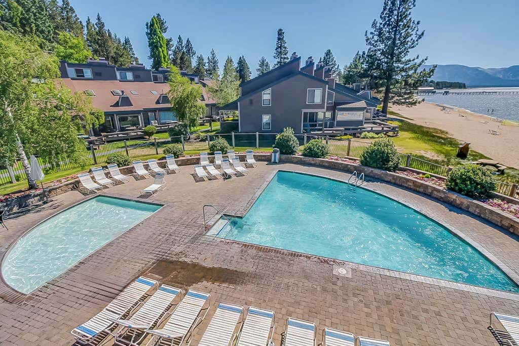 Lake Front Condo, steps from the beach with beautiful view of Lake Tahoe