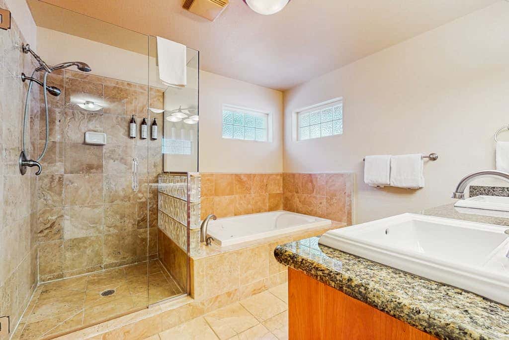 A spacious mountain retreat with a game room, forest views, and easy access to Heavenly and South Lake Tahoe.