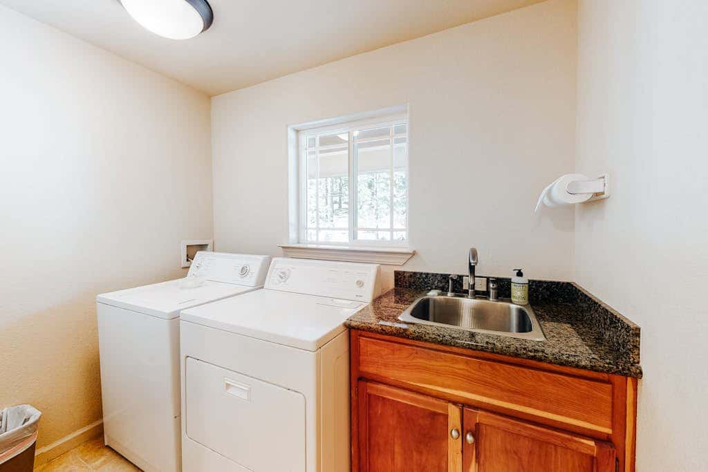 A spacious mountain retreat with a game room, forest views, and easy access to Heavenly and South Lake Tahoe.
