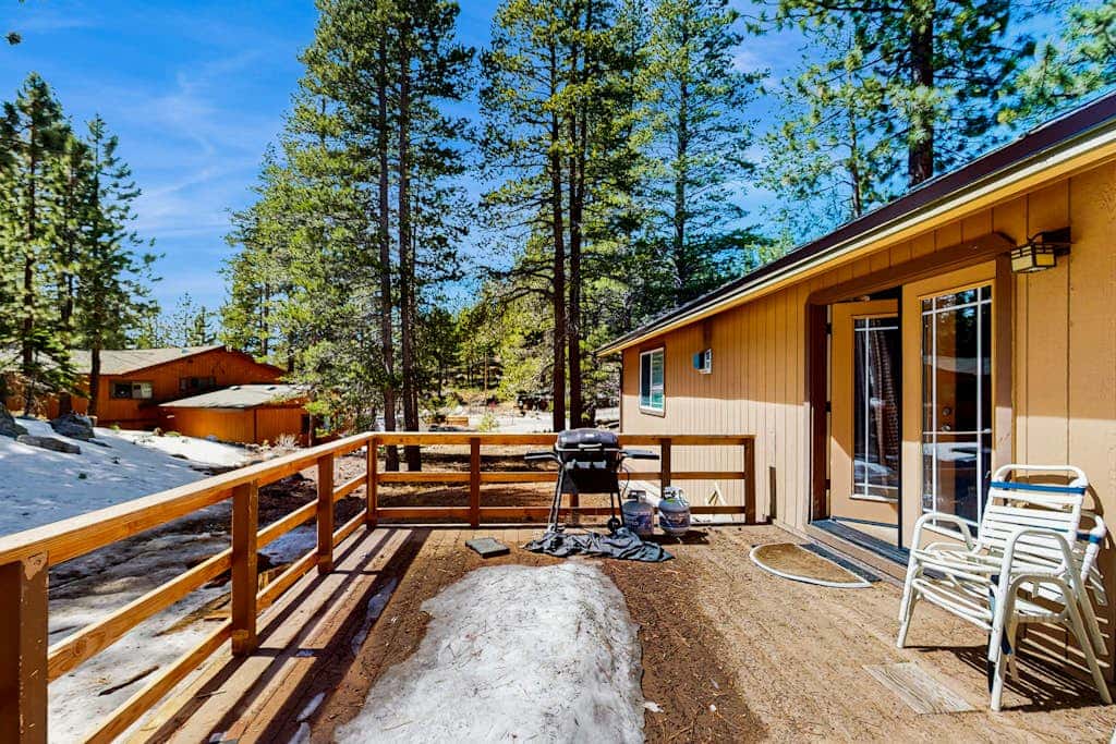 A spacious mountain retreat with a game room, forest views, and easy access to Heavenly and South Lake Tahoe.
