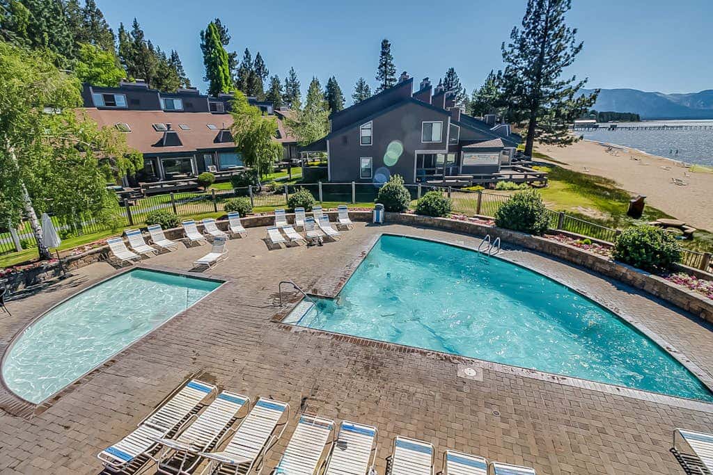Immerse yourself in Tahoe's best from this lakefront community with beach access