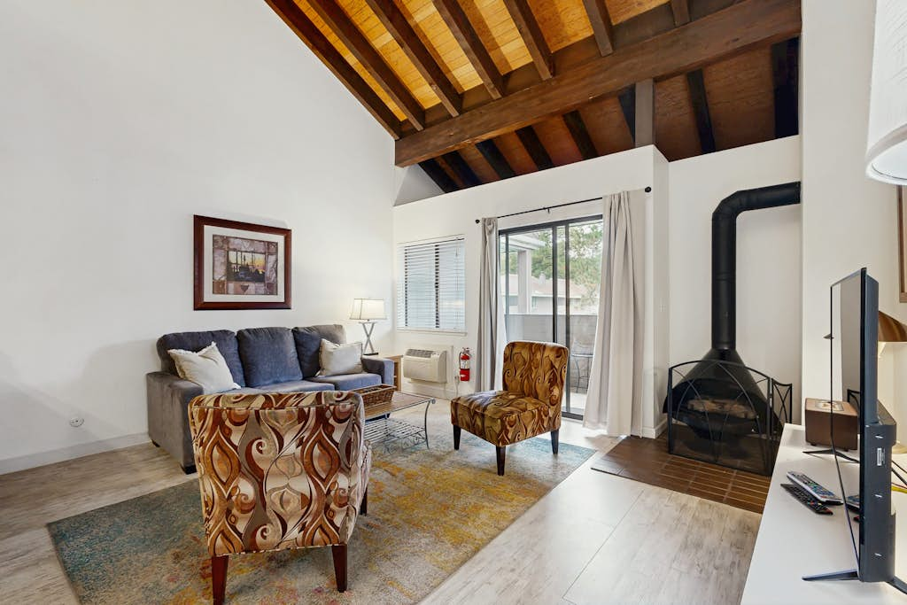 Adventure awaits no matter the season at this Lakeland Village studio with loft