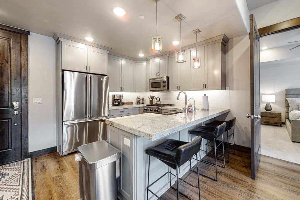 Stylish Blackstone Retreat | Heated Pool & Hot Tub | Walk to Cabriolet Lift