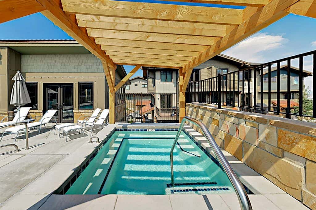 Stylish Blackstone Retreat | Heated Pool & Hot Tub | Walk to Cabriolet Lift