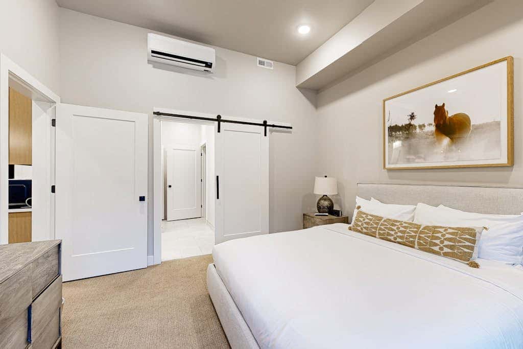 Modern resort condo with pool, hot tub + shuttle service