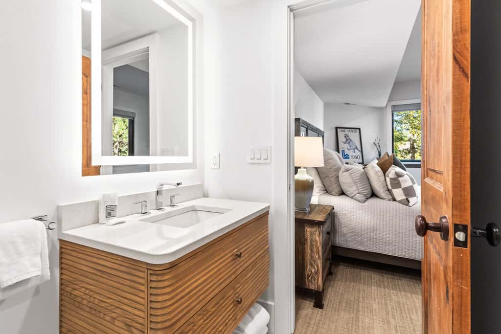 Mountain-view abode with a hot tub, scenic balcony, fireplaces, & free shuttle
