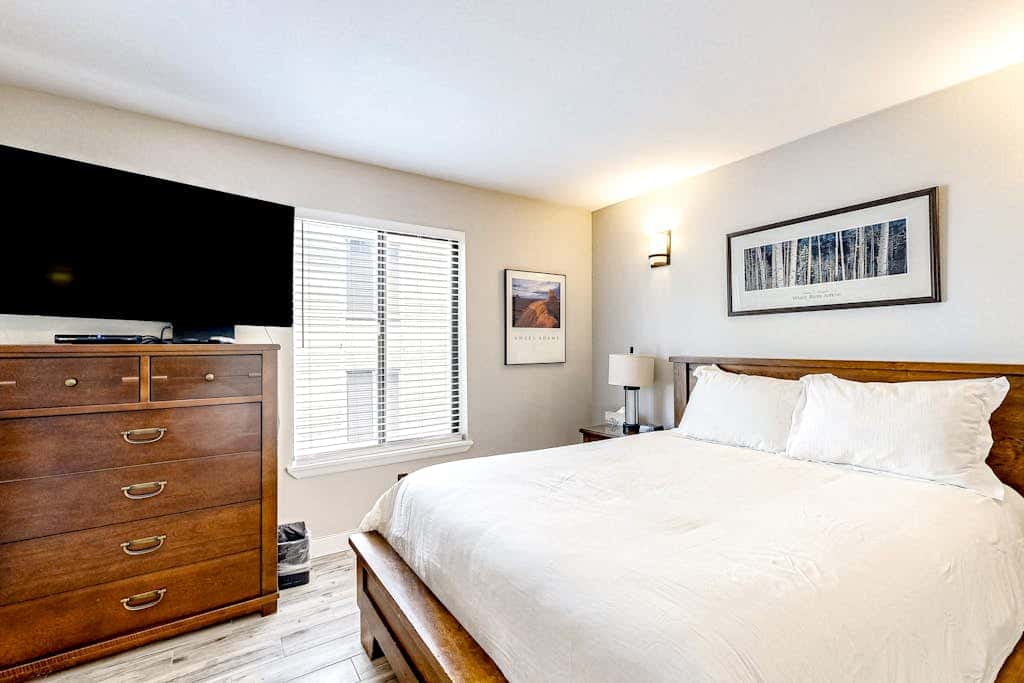 Updated condo w/ ski & mountain views, walk to slopes, free Wifi