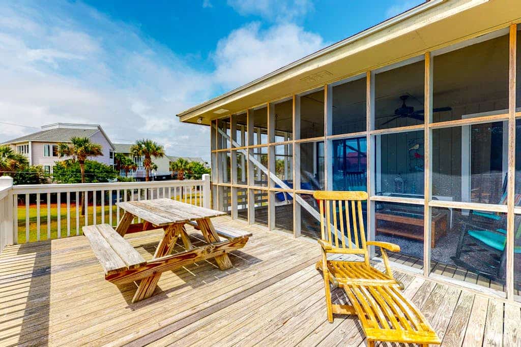 Beach Across the Street Spacious Home w/ Great Porches, WiFi, Washer/Dryer
