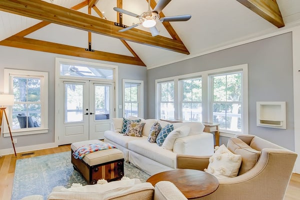 Newly built, custom home 3 blocks from beach with screened porch & deck
