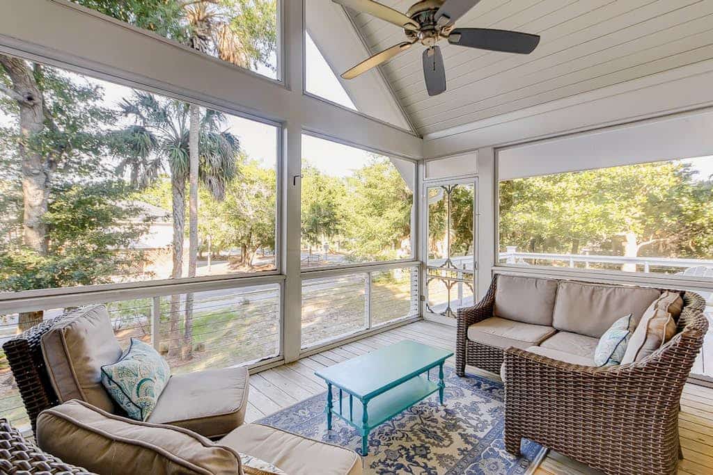 Newly built, custom home 3 blocks from beach with screened porch & deck