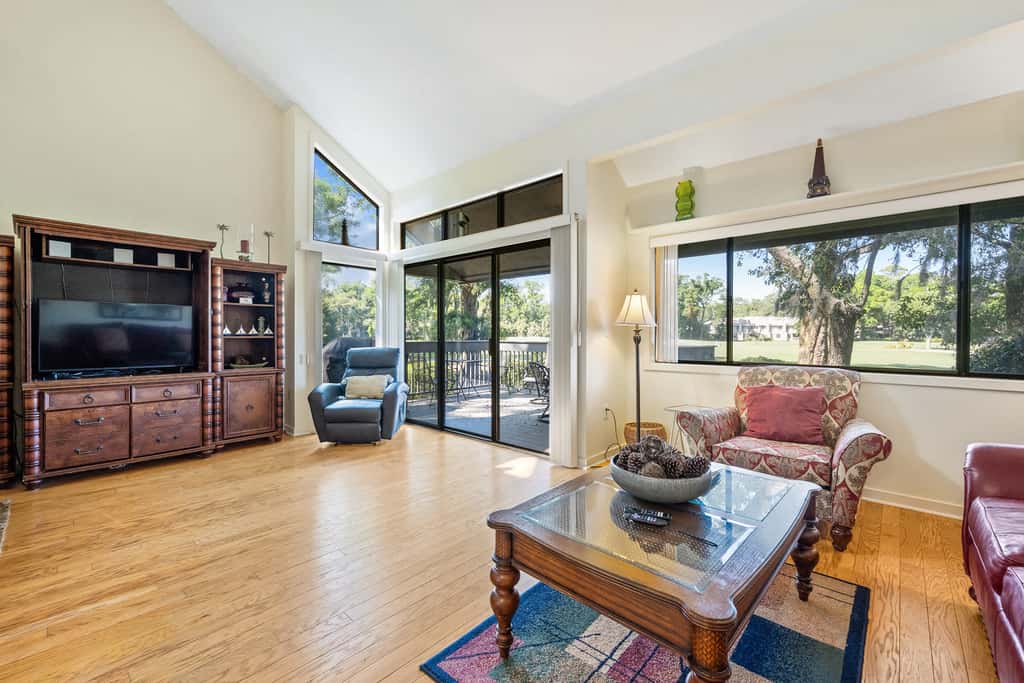 Golf course-view condo near beach with pool & private deck - dog-friendly