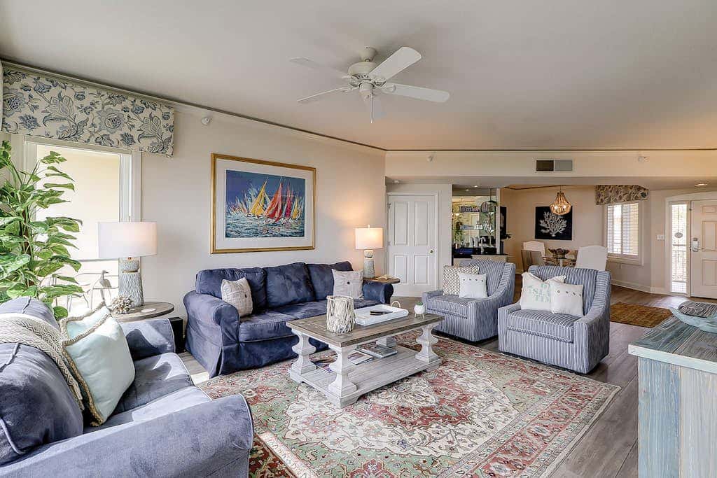 Sunlit Oceanfront Condo with Two Balconies, Wet Bar, Beach Views & WiFi