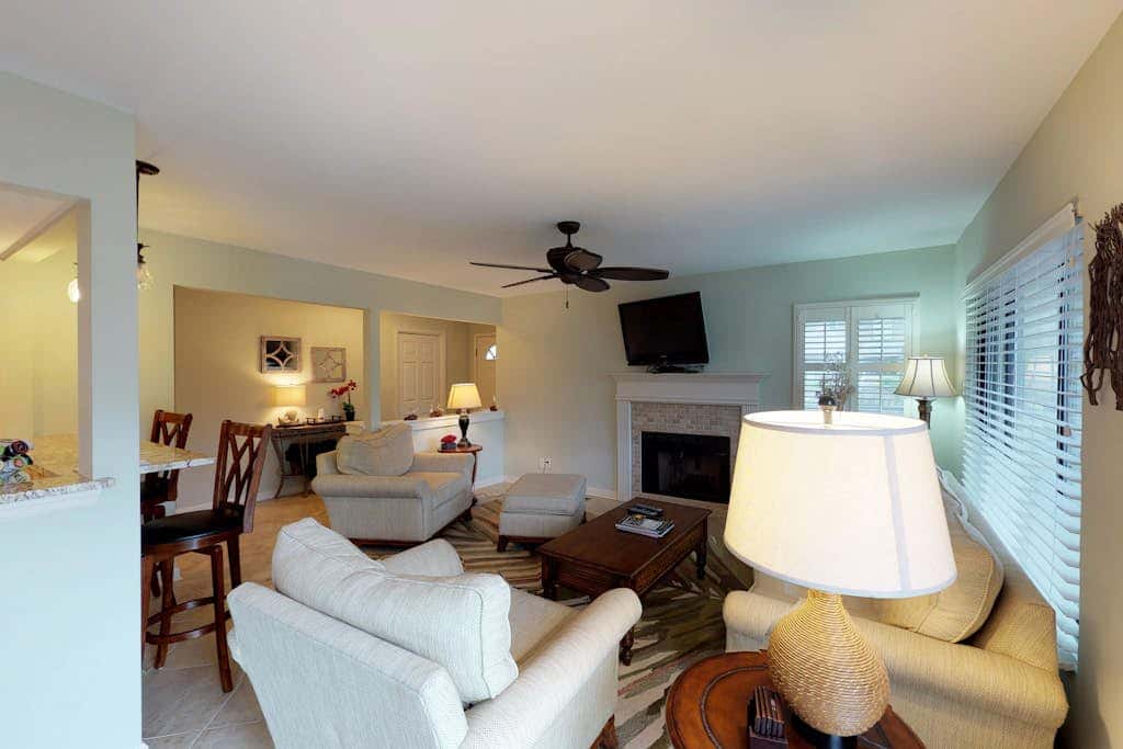 Lagoon-View Condo with Private Deck, Shared Pool & Easy Beach Access
