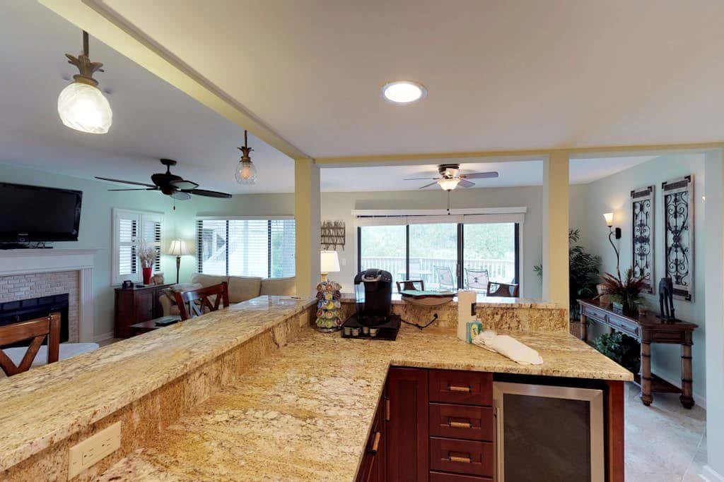 Lagoon-View Condo with Private Deck, Shared Pool & Easy Beach Access