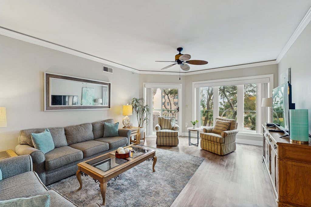 Spacious updated oceanfront condo with shared pools,  hot tub & beach access