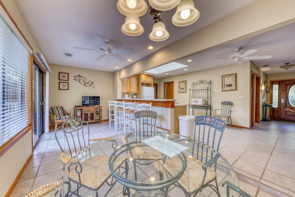 Pet Friendly Beach Getaway with Private Pool & Big Backyard Easy Walk to Beach