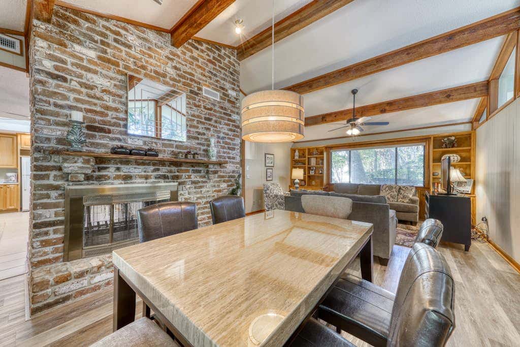 Pet Friendly Beach Getaway with Private Pool & Big Backyard Easy Walk to Beach