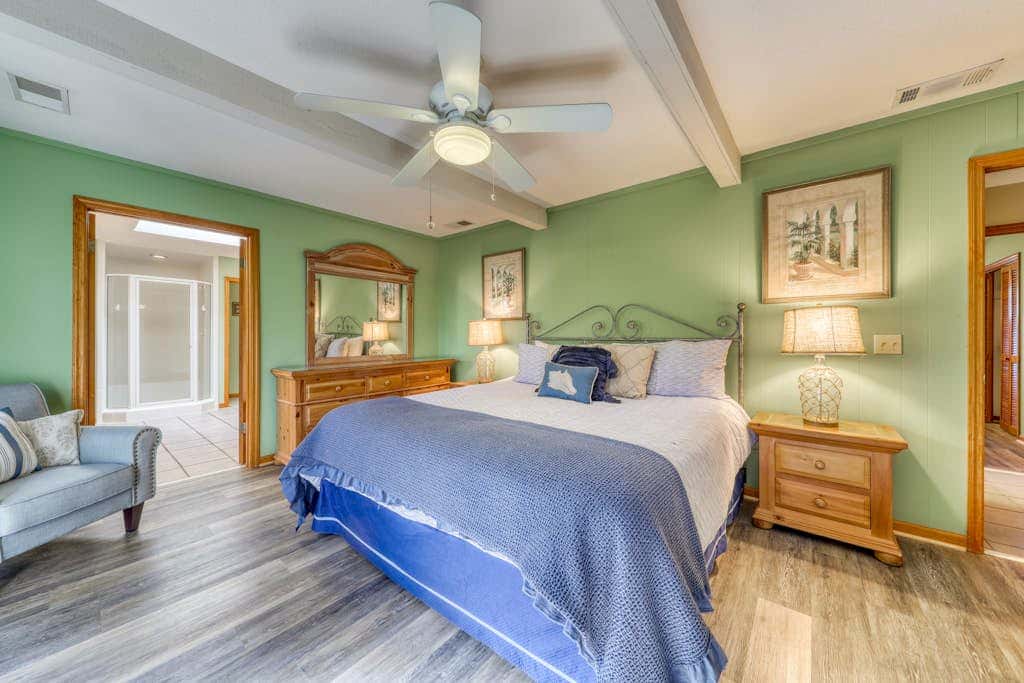 Pet Friendly Beach Getaway with Private Pool & Big Backyard Easy Walk to Beach