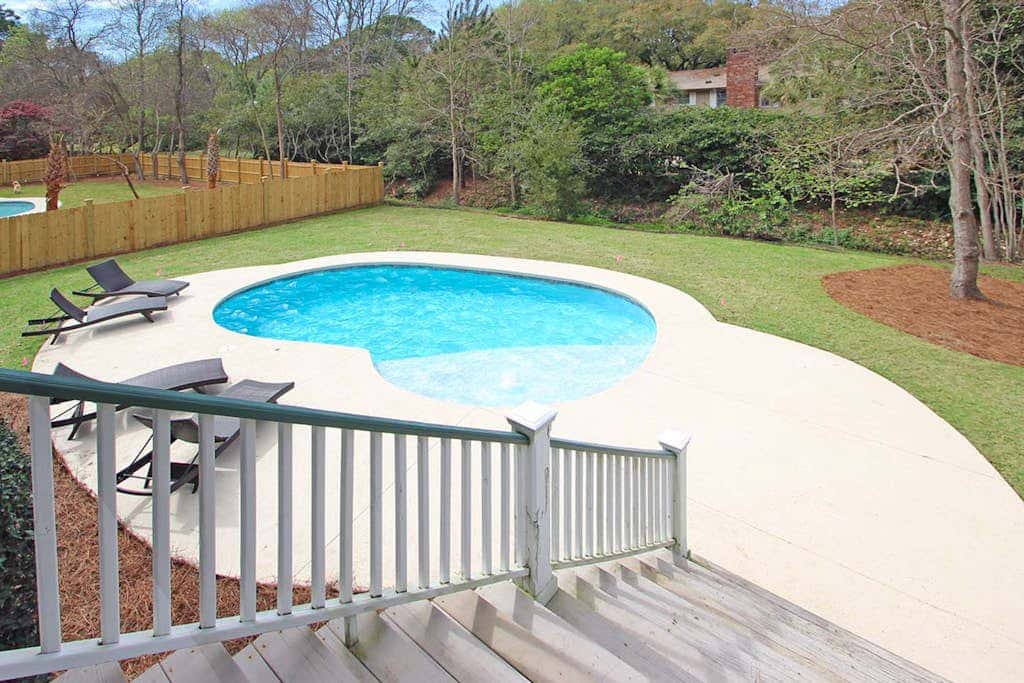 Dog-friendly house with private pool and screened-in deck - Walk to beach