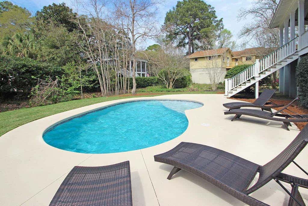 Dog-friendly house with private pool and screened-in deck - Walk to beach