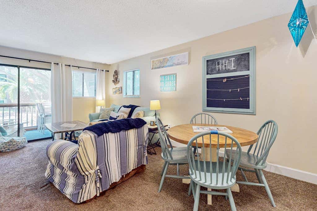 Villa by the beach with heated pools, hot tub, patio, tennis, central AC, & WD
