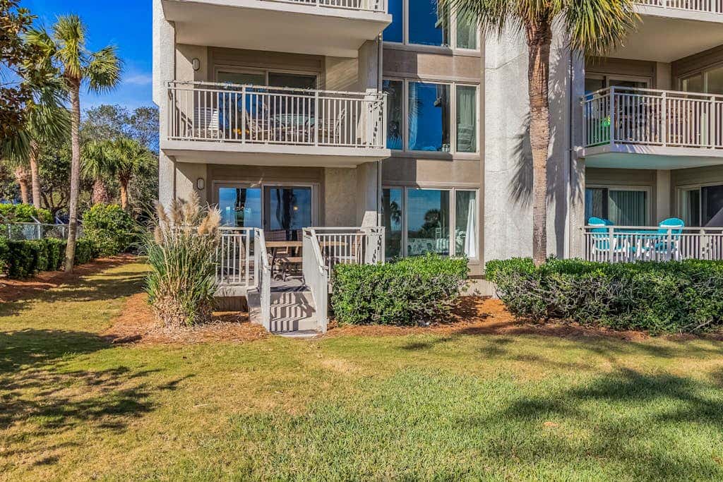 First Floor Condo near the beach with beach gear, washer and dryer, and pool