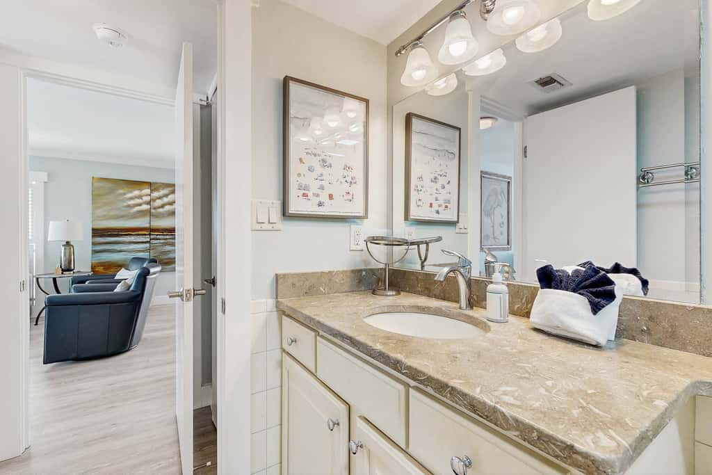 First Floor Condo near the beach with beach gear, washer and dryer, and pool