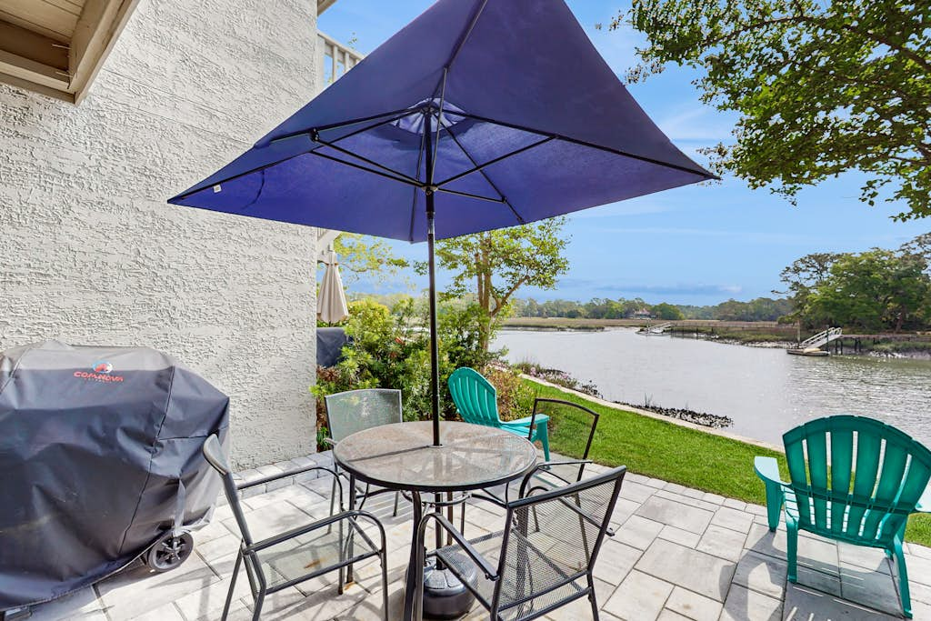 Waterfront condo with private balcony, W D and near beach and marina