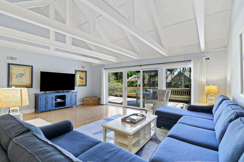 Spacious Palmetto Dunes Condo, Sunny Deck,  View of Lagoon, Complex Pool