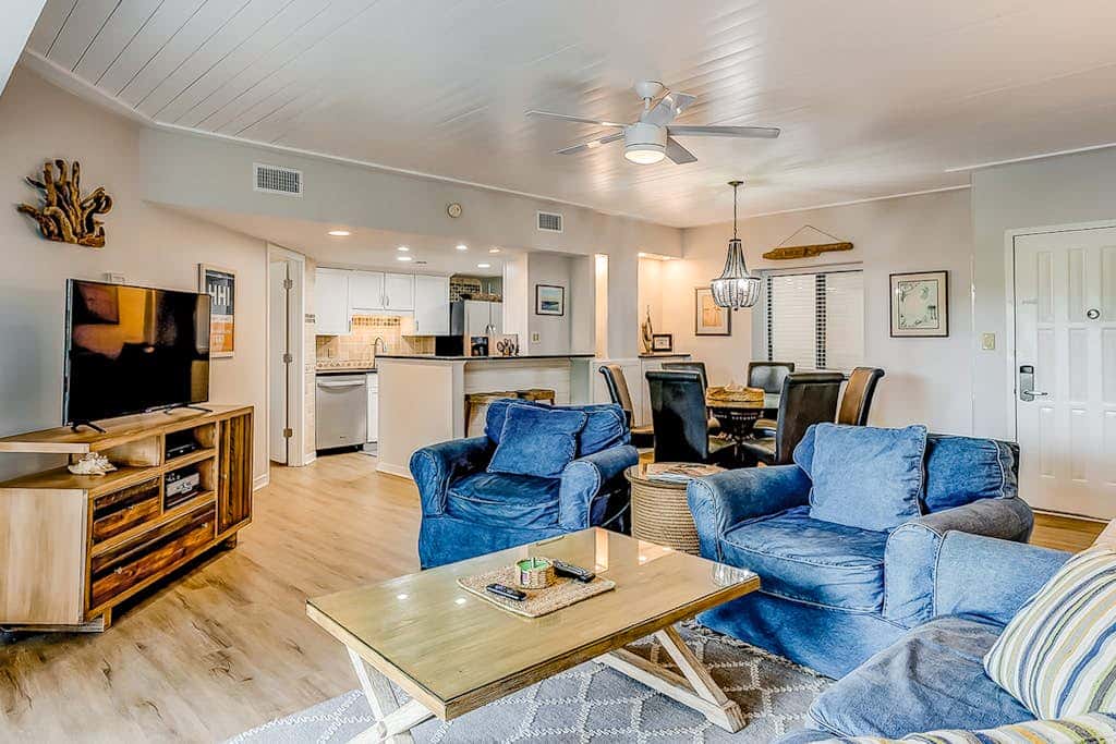 Villa with pool, tennis courts, & private patio - walk to the beach