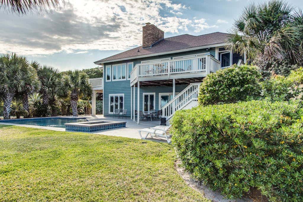 Beachfront home with private pool, expansive deck & breathtaking views