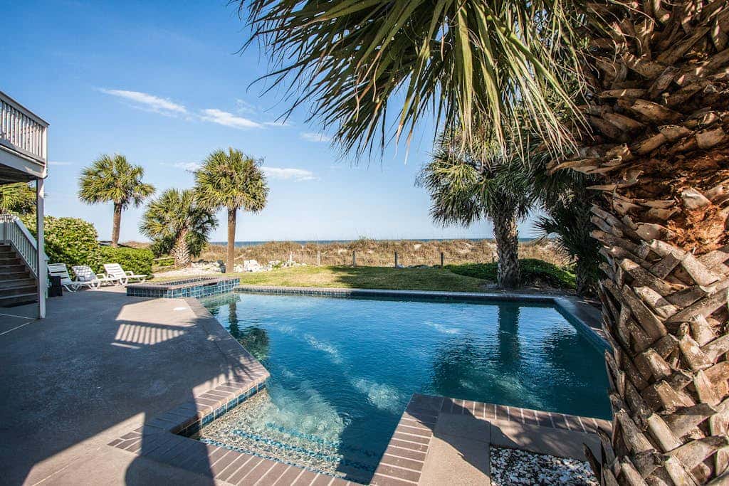 Beachfront home with private pool, expansive deck & breathtaking views