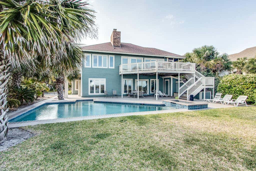 Beachfront home with private pool, expansive deck & breathtaking views