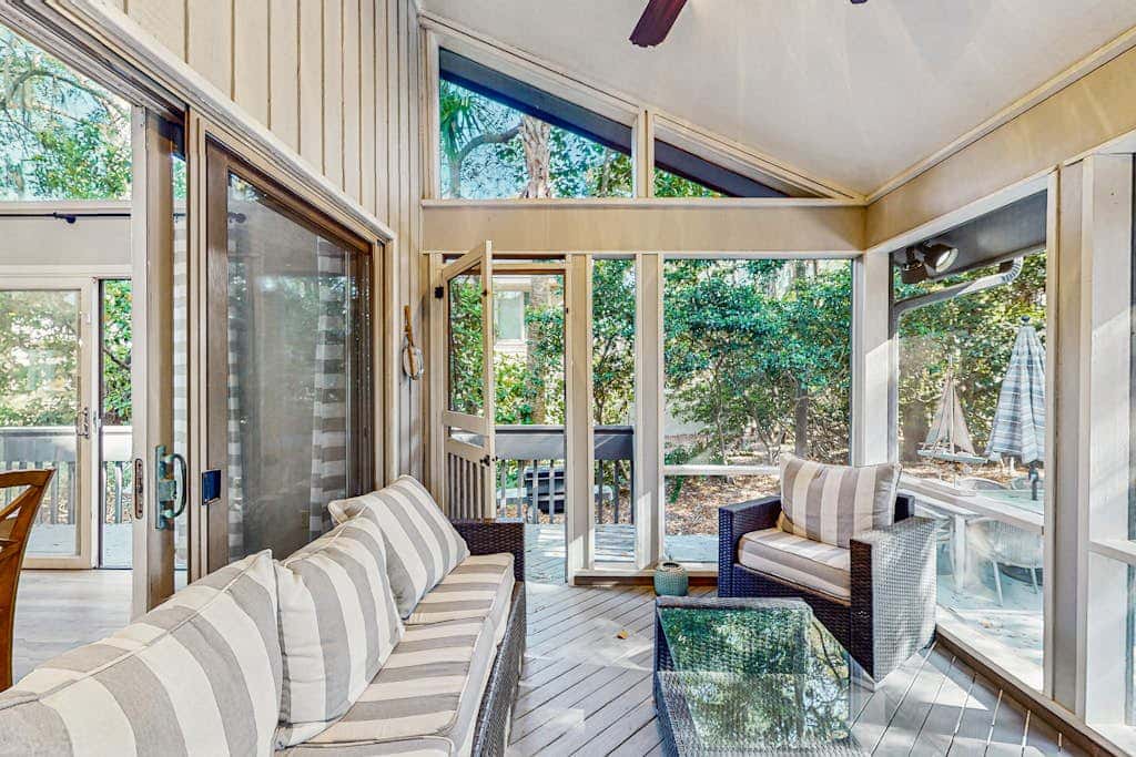 Fully Renovated Sea Pines Home w Private Pool Six Rows from the Water  Dogs OK