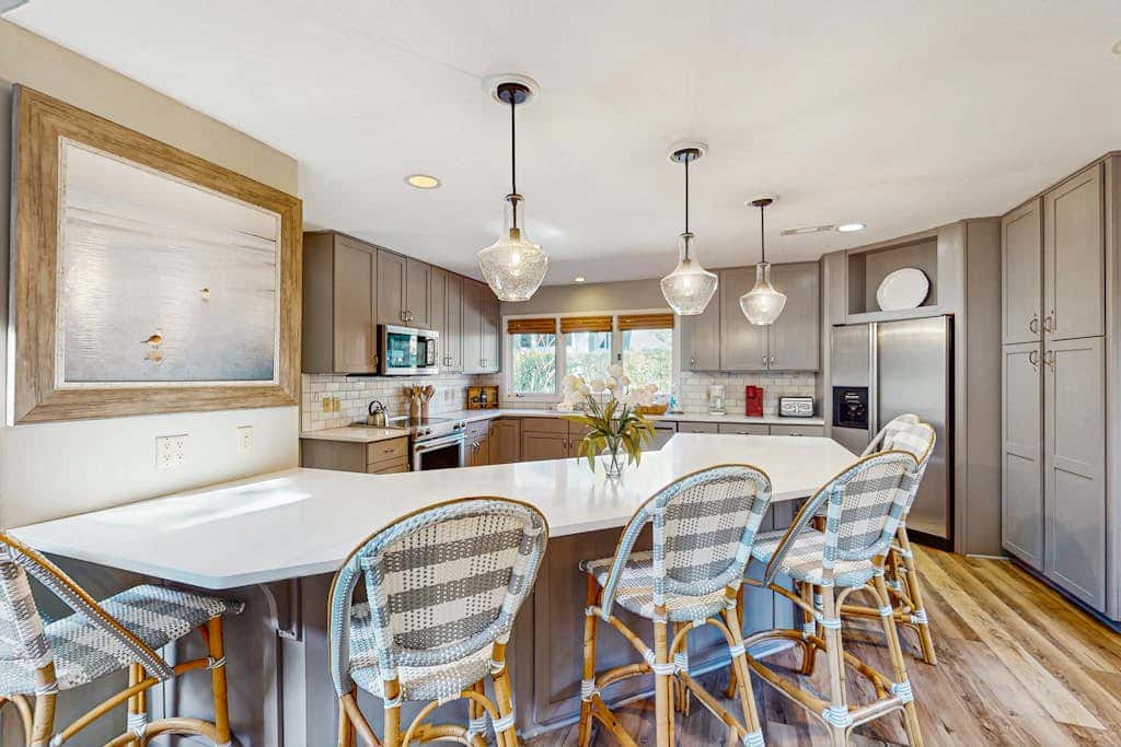 Fully Renovated Sea Pines Home w Private Pool Six Rows from the Water  Dogs OK