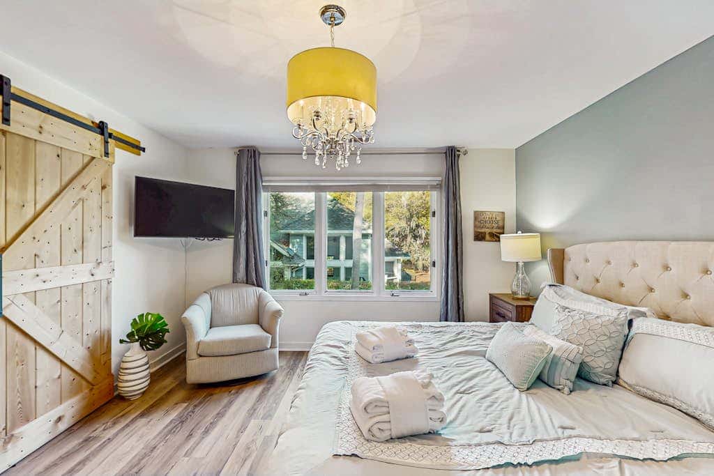 Fully Renovated Sea Pines Home w Private Pool Six Rows from the Water  Dogs OK