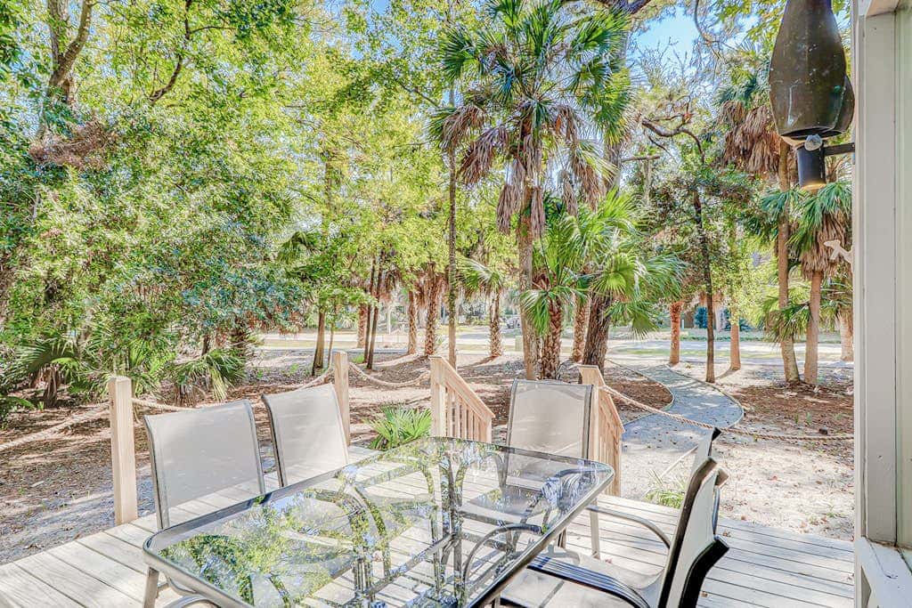 Dog friendly home with an enclosed yard, pool deck, & private pool