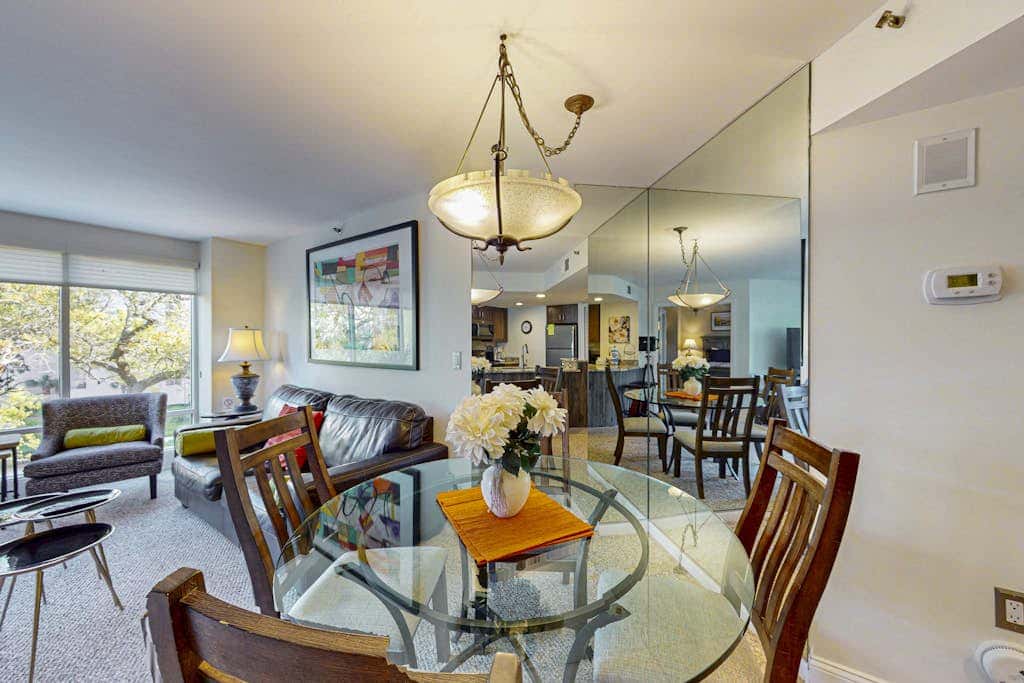 Island condo with beach access and balcony view  close to golf