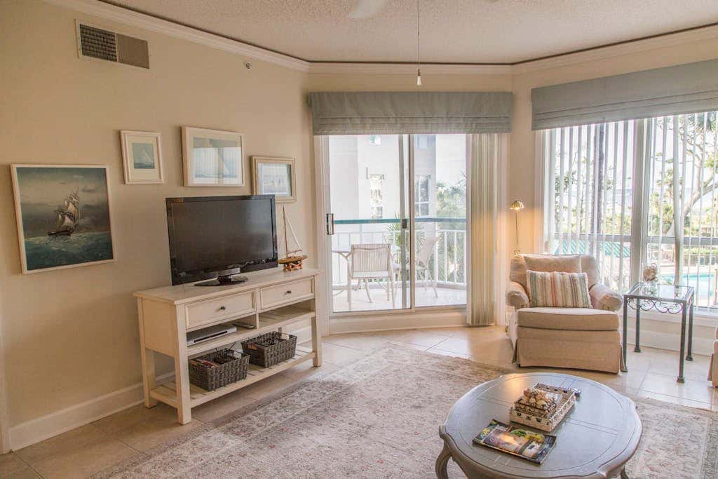 Beach dream with balcony view & shared pool, just steps away from the beach