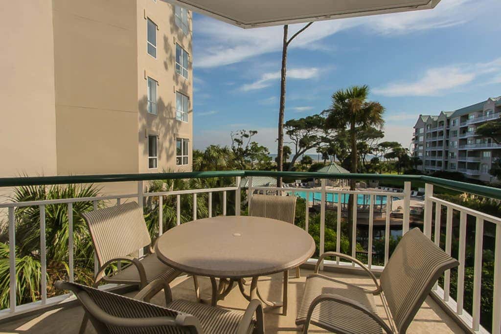 Beach dream with balcony view & shared pool, just steps away from the beach