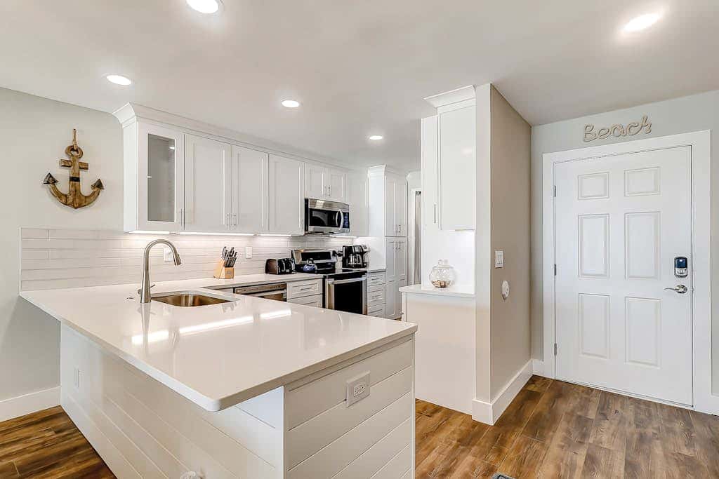 Newly-renovated ocean front condo on the 5th floor with a private balcony