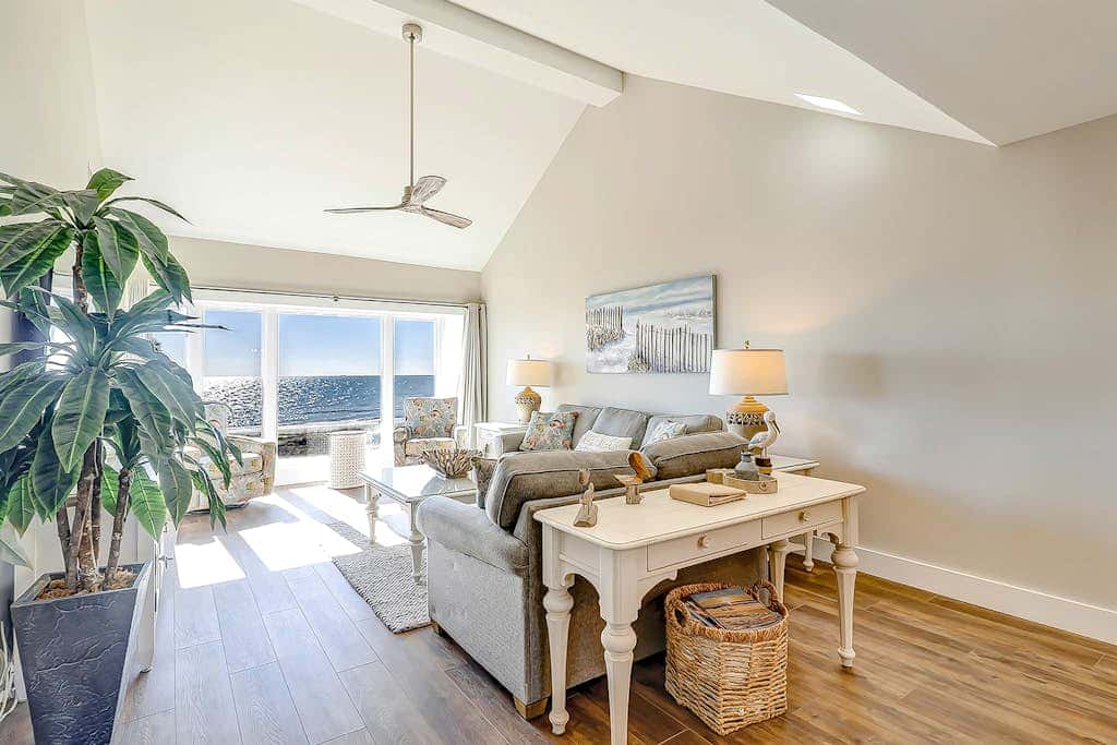 Newly-renovated ocean front condo on the 5th floor with a private balcony