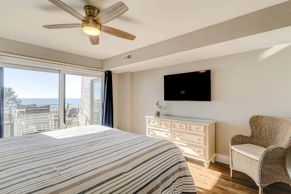 Newly-renovated ocean front condo on the 5th floor with a private balcony