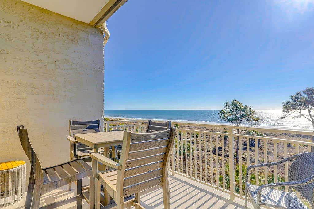 Newly-renovated ocean front condo on the 5th floor with a private balcony