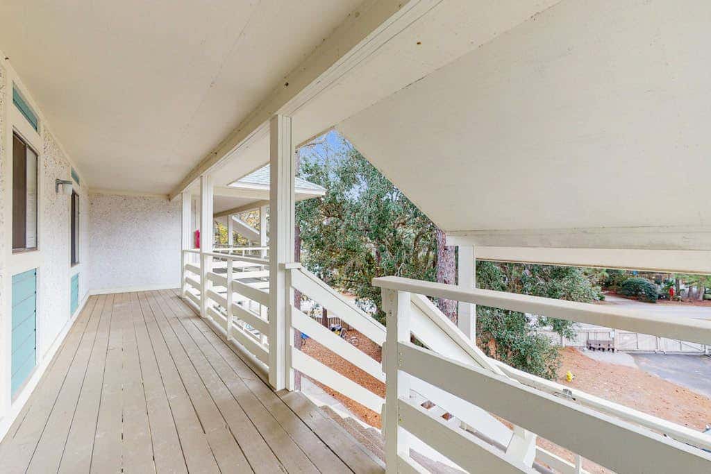 Coastal Chic Poolside Home w Large Balcony, Lagoon Views & Beach Access